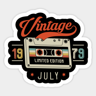 July 1979 - Limited Edition - Vintage Style Sticker